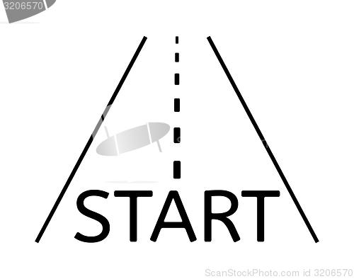 Image of road and start