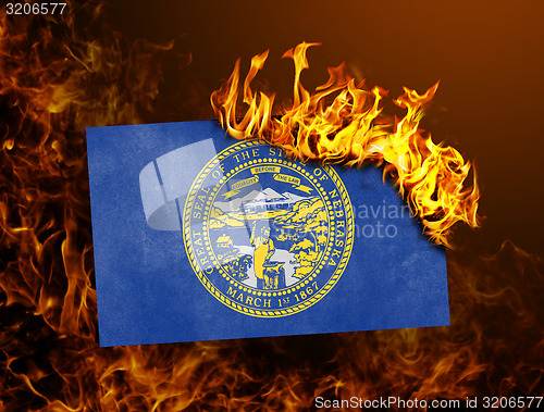 Image of Flag burning - Nebraska