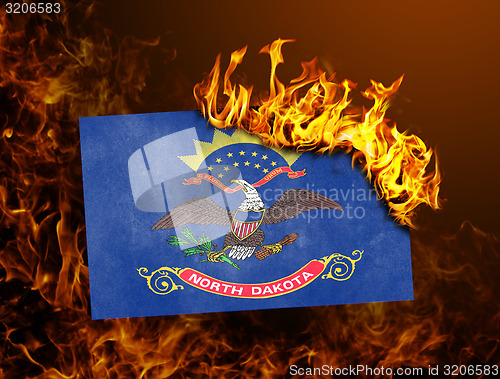 Image of Flag burning - North Dakota