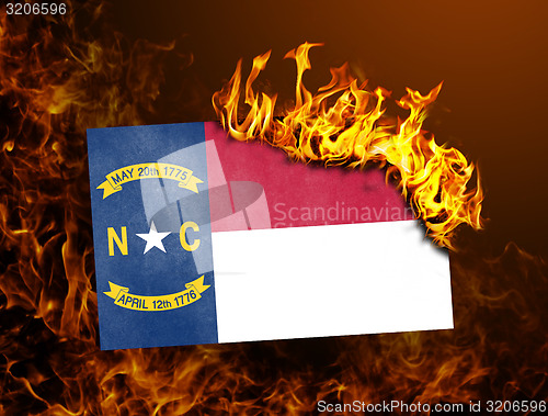 Image of Flag burning - North Carolina