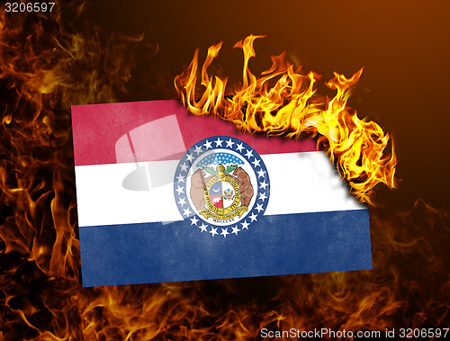 Image of Flag burning - Missouri