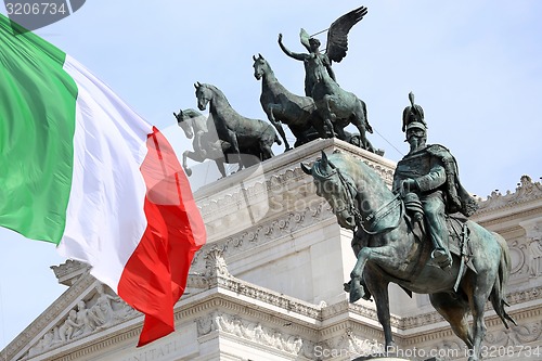 Image of Vittorio Emanuele in Rome, Italy