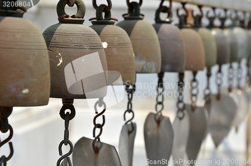 Image of Holy bell of ceremony in temple of Thailand