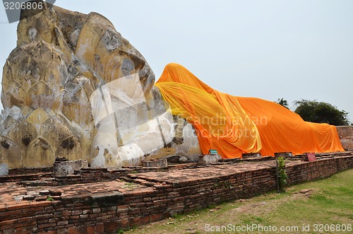 Image of Wat Lokayasutharam is Temple of Reclining Buddha in Ayutthaya