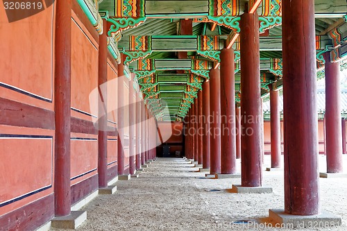 Image of hallway in the korean ancient palace