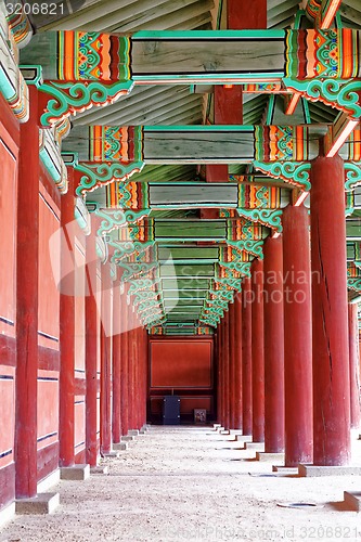 Image of hallway in the korean ancient palace