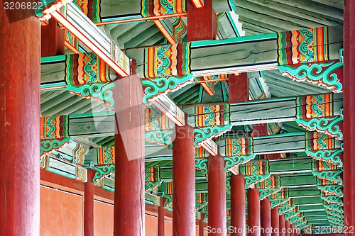 Image of hallway in the korean ancient palace