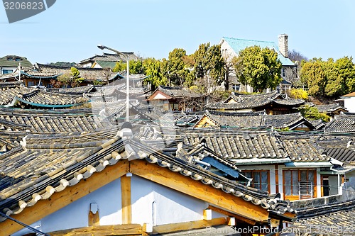 Image of Bukchon Hanok Village is one of the famous place for Korean