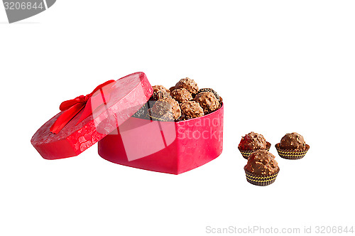 Image of An open box of chocolates