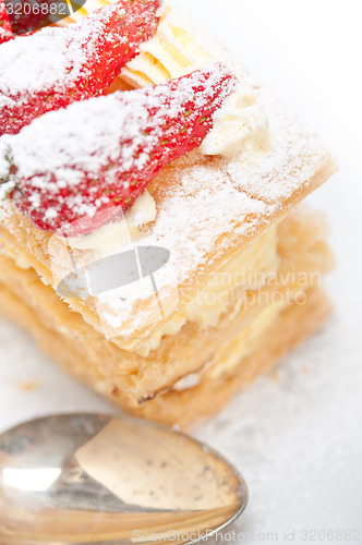 Image of napoleon strawberry cake dessert 