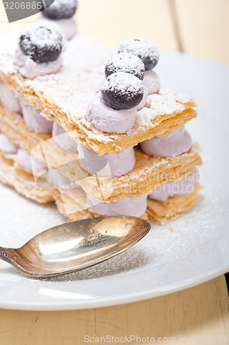 Image of napoleon blueberry cake dessert 