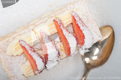 Image of napoleon strawberry cake dessert 