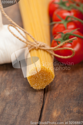 Image of Italian basic pasta ingredients