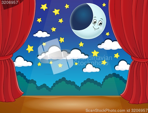 Image of Stage with happy moon