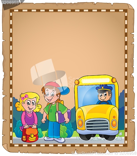 Image of Parchment with school bus 4