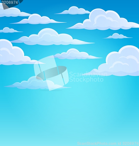 Image of Clouds on sky theme 1