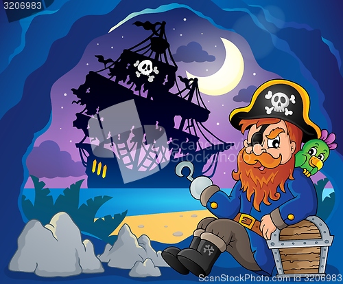 Image of Sitting pirate theme image 3