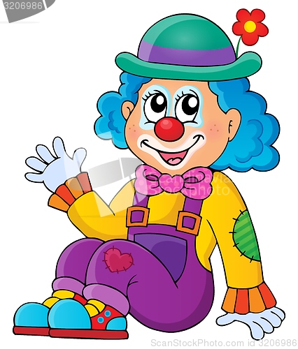 Image of Sitting clown theme image 1