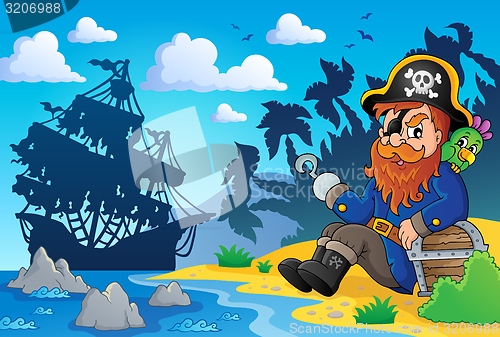 Image of Sitting pirate theme image 2