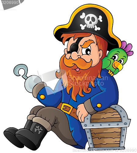 Image of Sitting pirate theme image 1