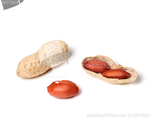 Image of Peanuts on a white background