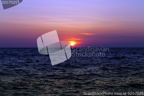 Image of Sea at sunset