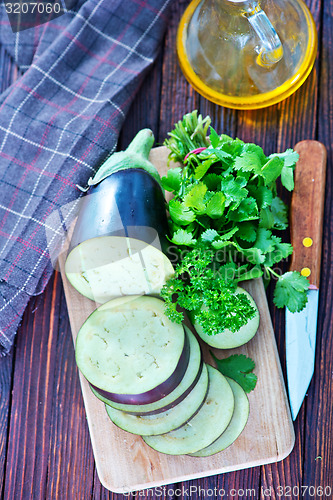 Image of raw eggplant