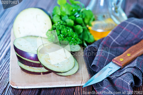 Image of raw eggplant