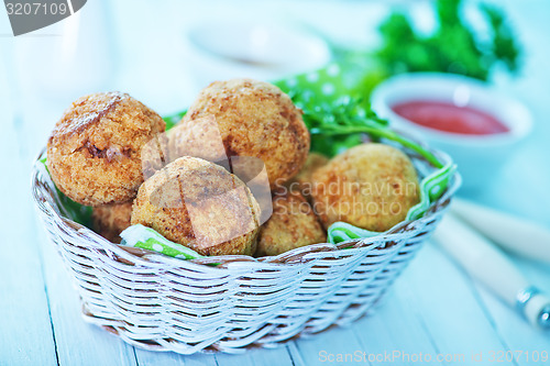 Image of fried meatballs