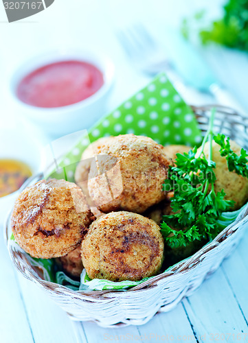 Image of fried meatballs