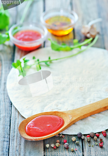 Image of dough for pizza