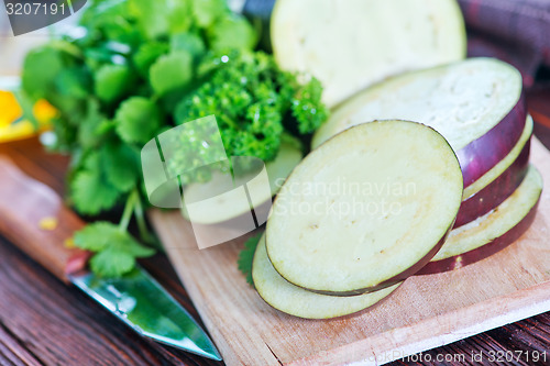 Image of raw eggplant