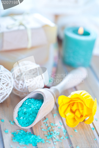 Image of sea salt and soap