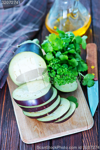 Image of raw eggplant