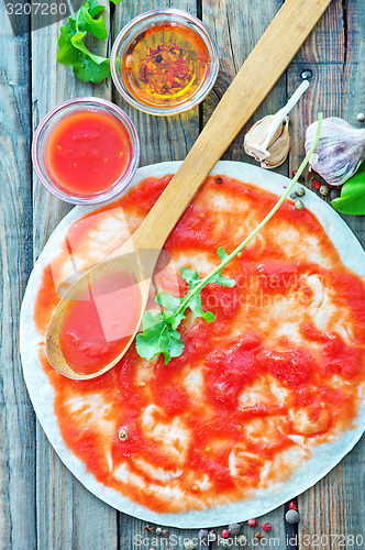 Image of dough for pizza