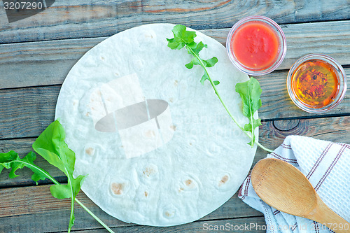 Image of dough for pizza