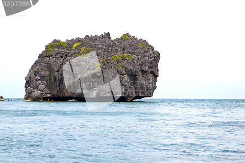 Image of   blue lagoon  in thailand kho phangan  bay  a  water   china se