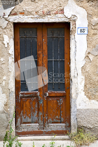 Image of  italy  lombardy     in  the milano old    closed brick    pavem