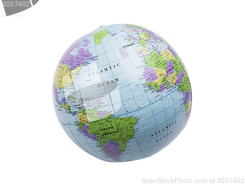 Image of Inflatable globe isolated