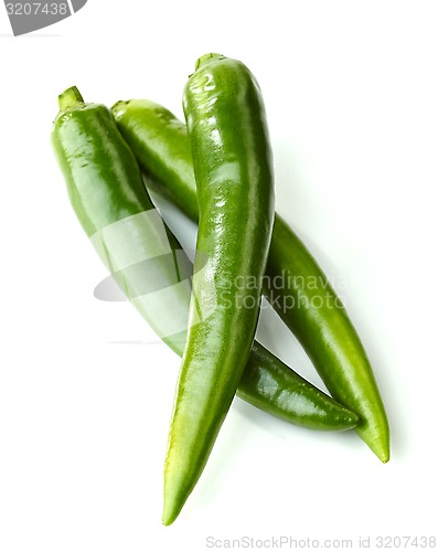 Image of green chili peppers