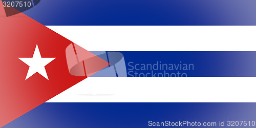 Image of Flag of Cuba vignetted