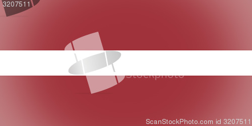 Image of Latvian flag of Latvia vignetted