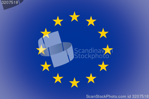 Image of Flag of Europe vignetted