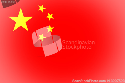 Image of Flag of China vignetted