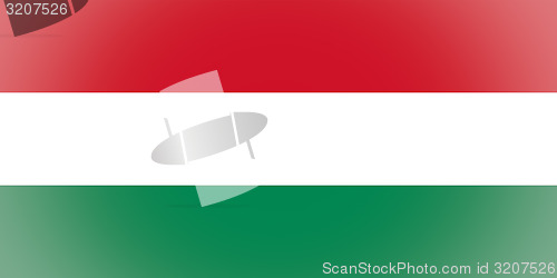 Image of Hungary flag vignetted