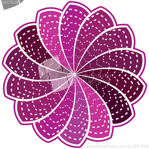 Image of Purple flower on a white background