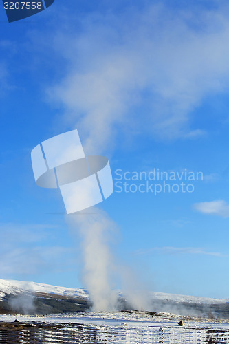 Image of Geysir erruption of Strokkur in Iceland