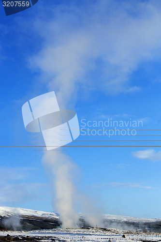 Image of Geysir erruption of Strokkur in Iceland