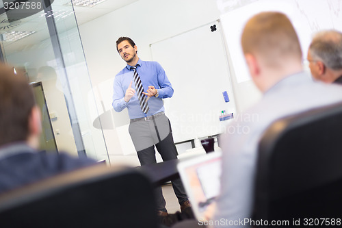 Image of Business presentation on corporate meeting.