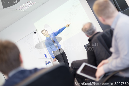 Image of Business presentation on corporate meeting.